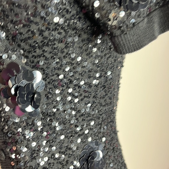 Seduce black fully beaded sequin top - Picture 2 of 11